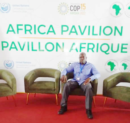 21/05/22  COP 15 : M. Doumbia  Lacina PCA de la  Fédération Ivoirienne des Producteurs de Café Cacao (FISCPCC), a participé à la COP 15  sur la désertification.